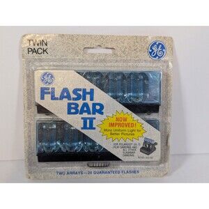 GE Flash Bar II Twin Pack for Polaroid SX-70 Film Cameras New Old Stock